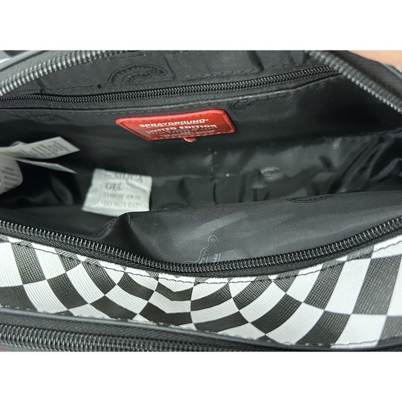 Sprayground Trippy Check Toiletery Aka Money Bag New - Picture 8 of 16